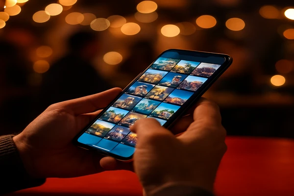 স্মার্টফোন হাতে নিয়ে একজন ব্যবহারকারী ডিজিটাল প্ল্যাটফর্মটি স্বাচ্ছন্দ্যে ব্যবহার করছেন